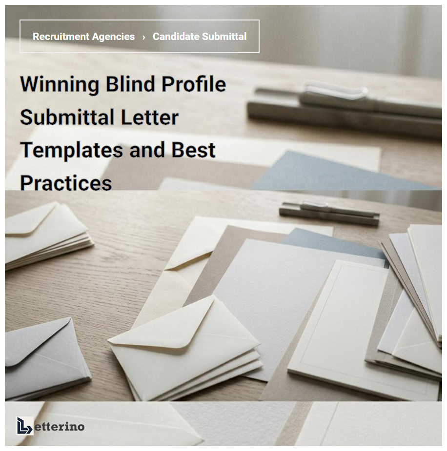 Winning Blind Profile Submittal Letter Templates and Best Practices