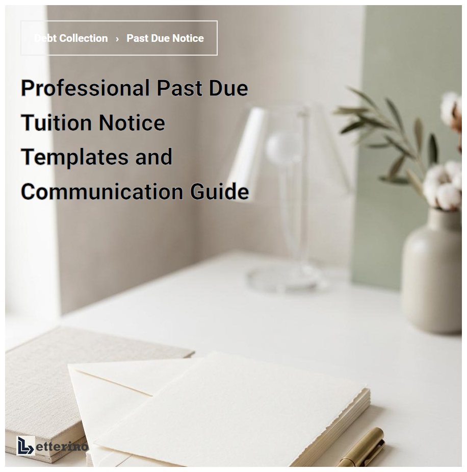 Professional Past Due Tuition Notice Templates and Communication Guide