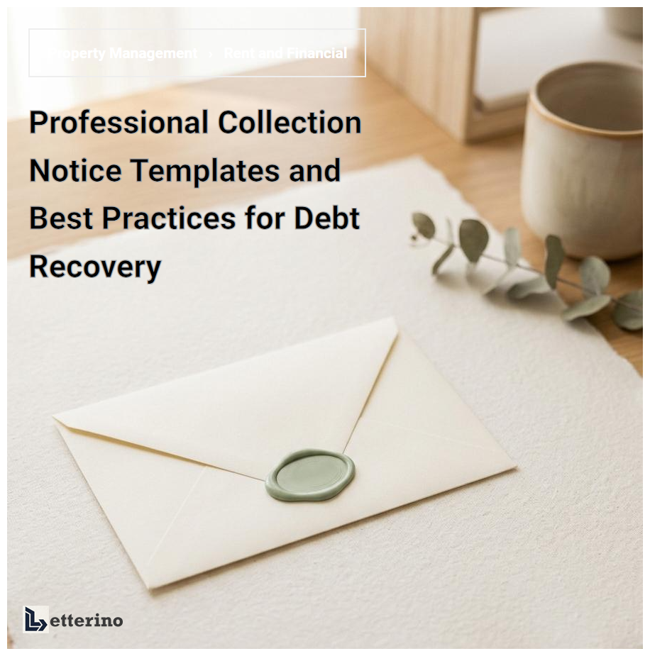 Professional Collection Notice Templates and Best Practices for Debt Recovery