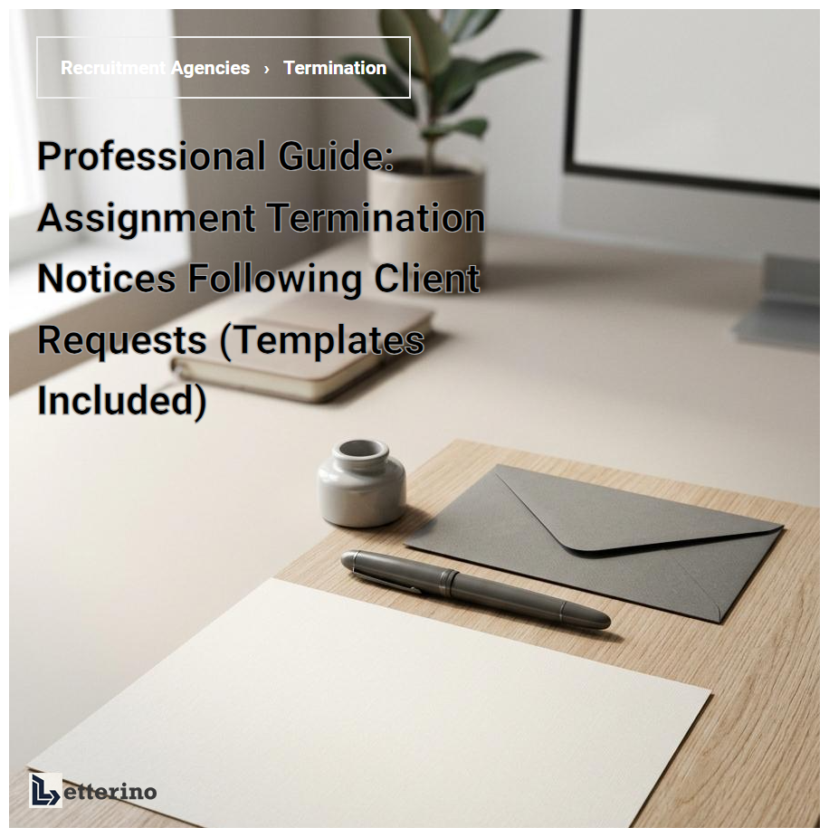 Professional Guide: Assignment Termination Notices Following Client Requests (Templates Included)