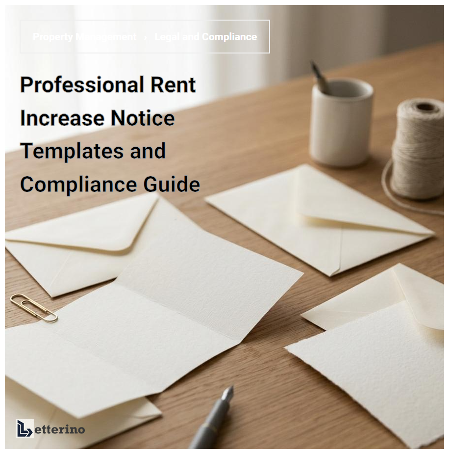 Professional Rent Increase Notice Templates and Compliance Guide