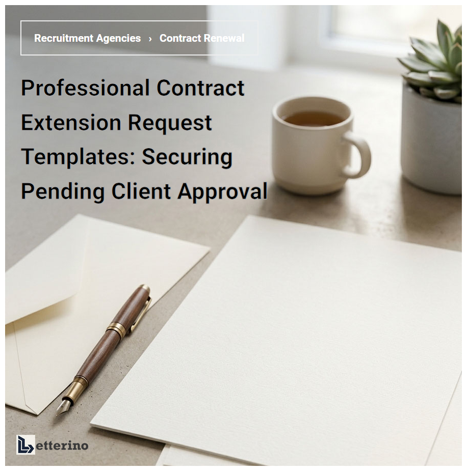 Professional Contract Extension Request Templates: Securing Pending Client Approval