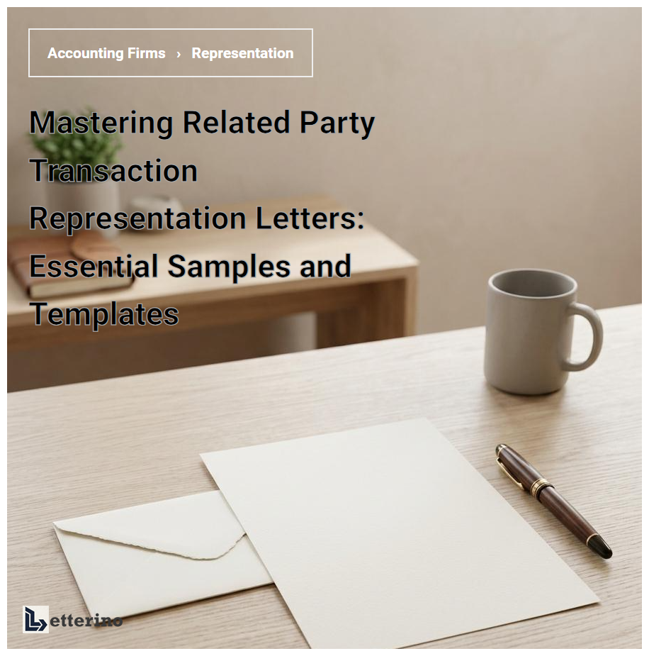 Mastering Related Party Transaction Representation Letters: Essential Samples and Templates