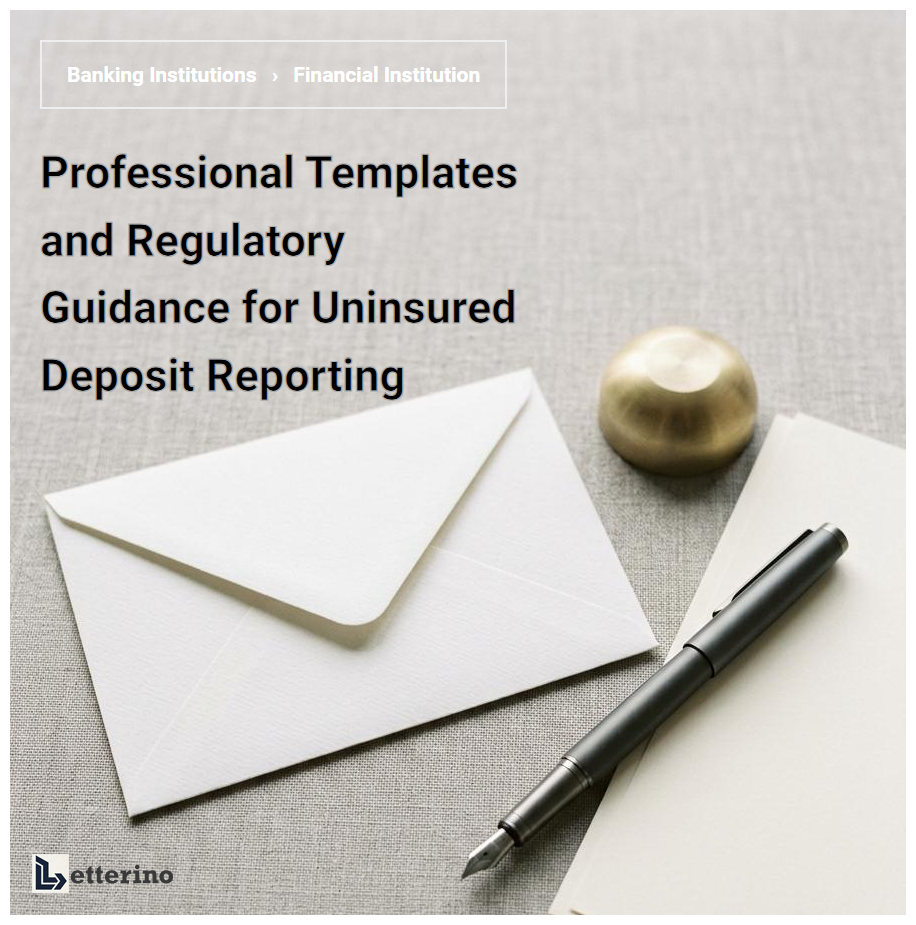 Professional Templates and Regulatory Guidance for Uninsured Deposit Reporting