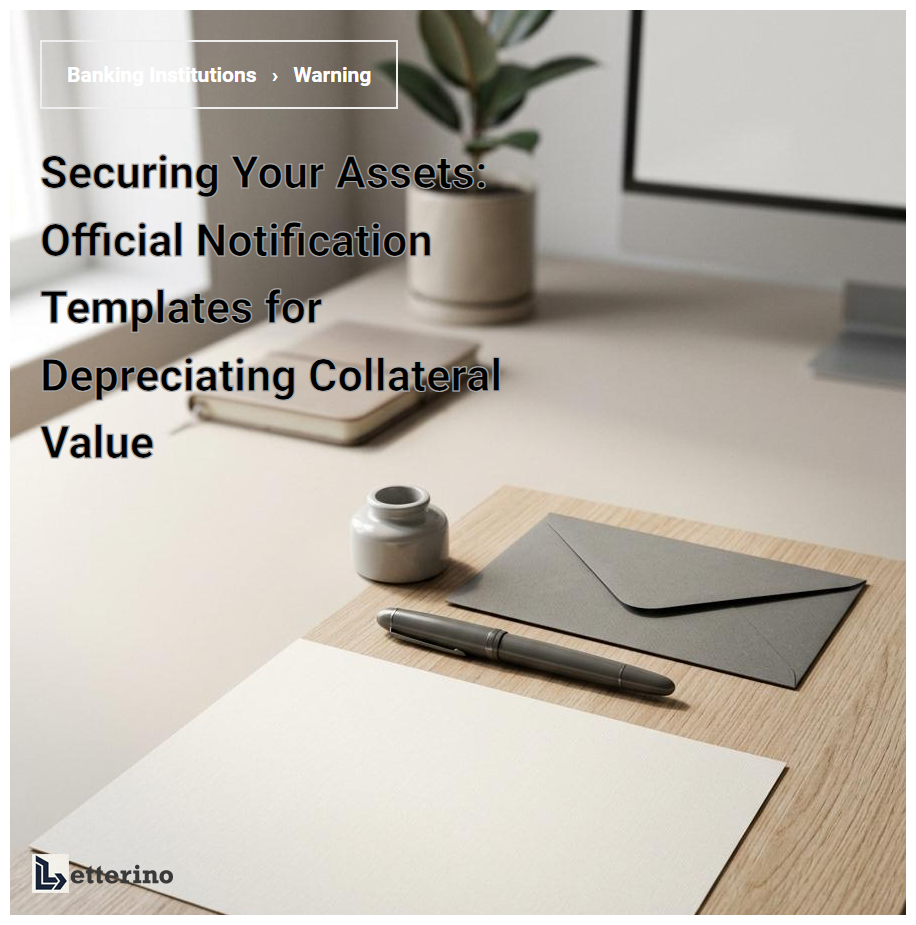 Securing Your Assets: Official Notification Templates for Depreciating Collateral Value