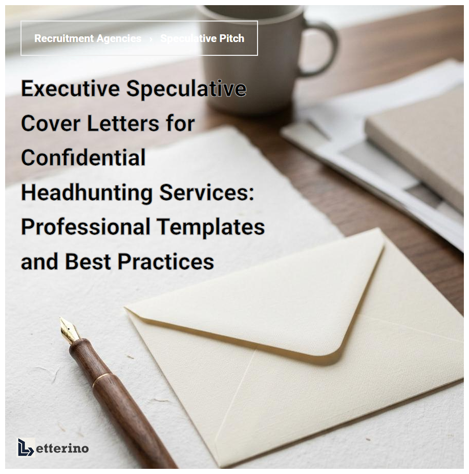 Executive Speculative Cover Letters for Confidential Headhunting Services: Professional Templates and Best Practices