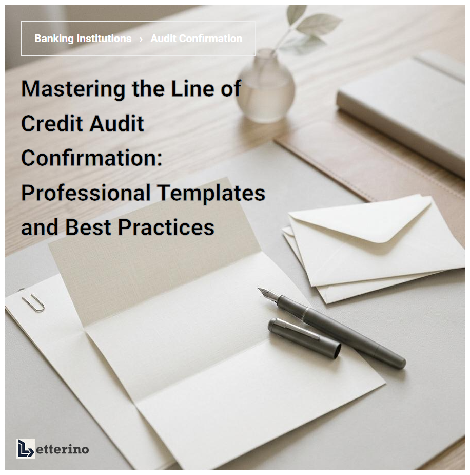 Mastering the Line of Credit Audit Confirmation: Professional Templates and Best Practices