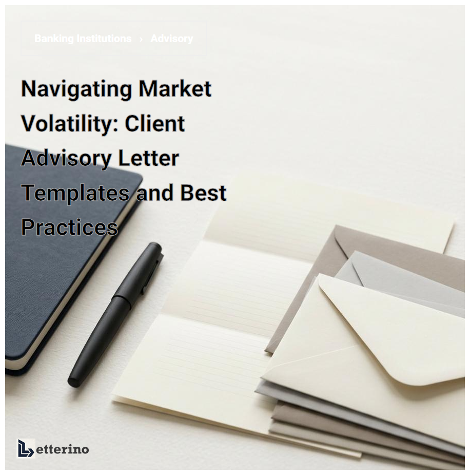 Navigating Market Volatility: Client Advisory Letter Templates and Best Practices