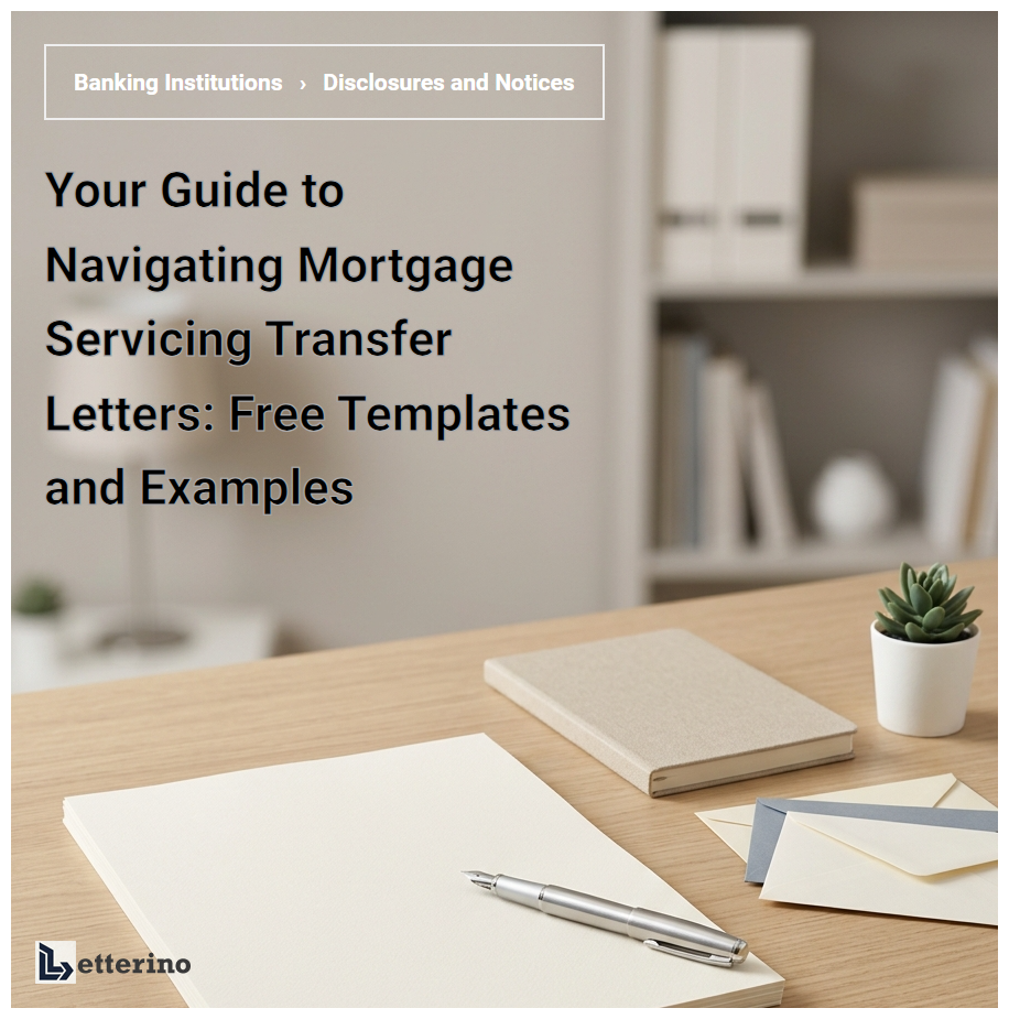 Your Guide to Navigating Mortgage Servicing Transfer Letters: Free Templates and Examples