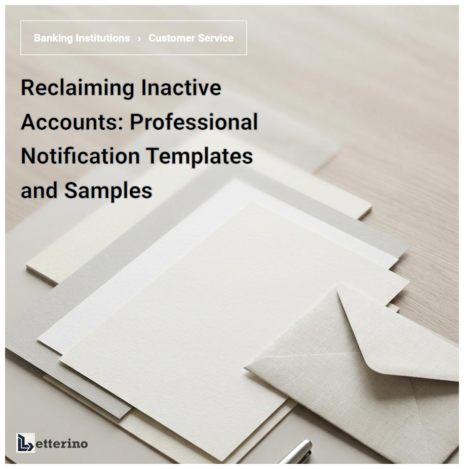 Reclaiming Inactive Accounts: Professional Notification Templates and Samples