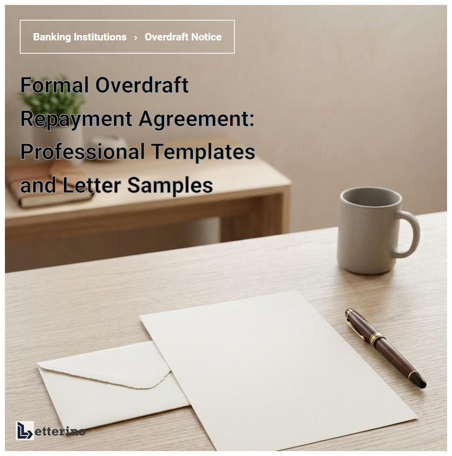 Formal Overdraft Repayment Agreement: Professional Templates and Letter Samples