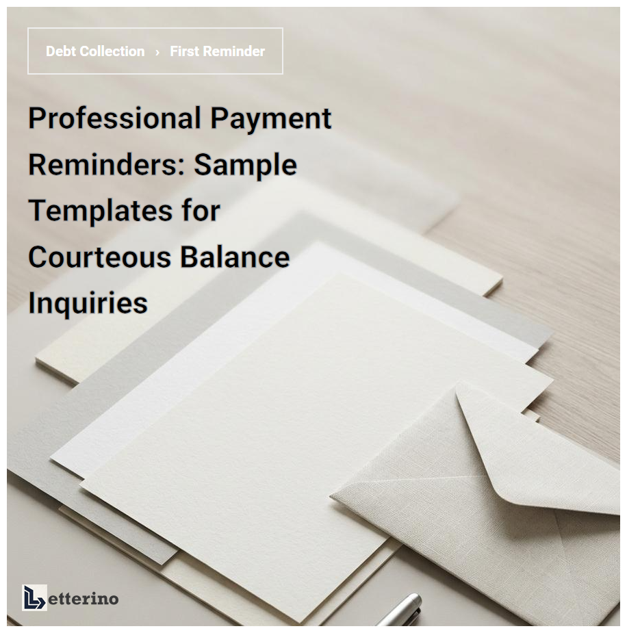 Professional Payment Reminders: Sample Templates for Courteous Balance Inquiries