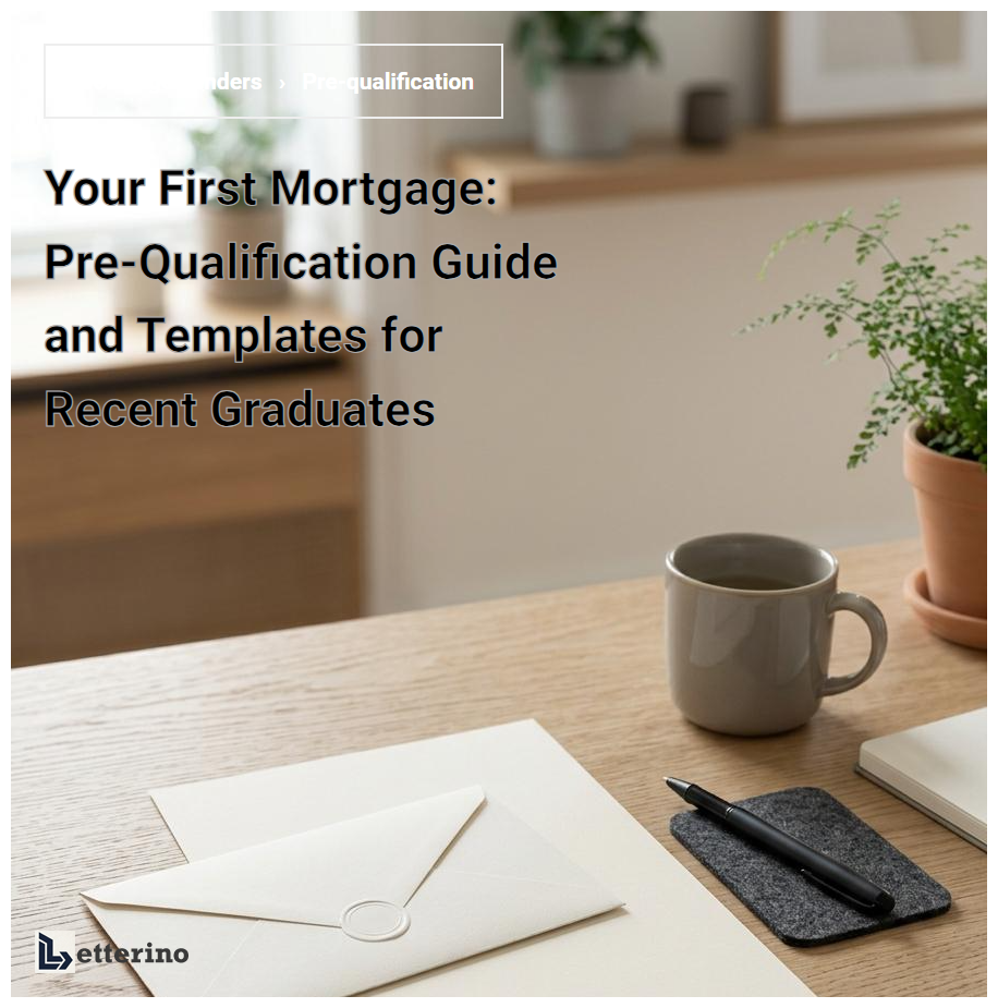 Your First Mortgage: Pre-Qualification Guide and Templates for Recent Graduates