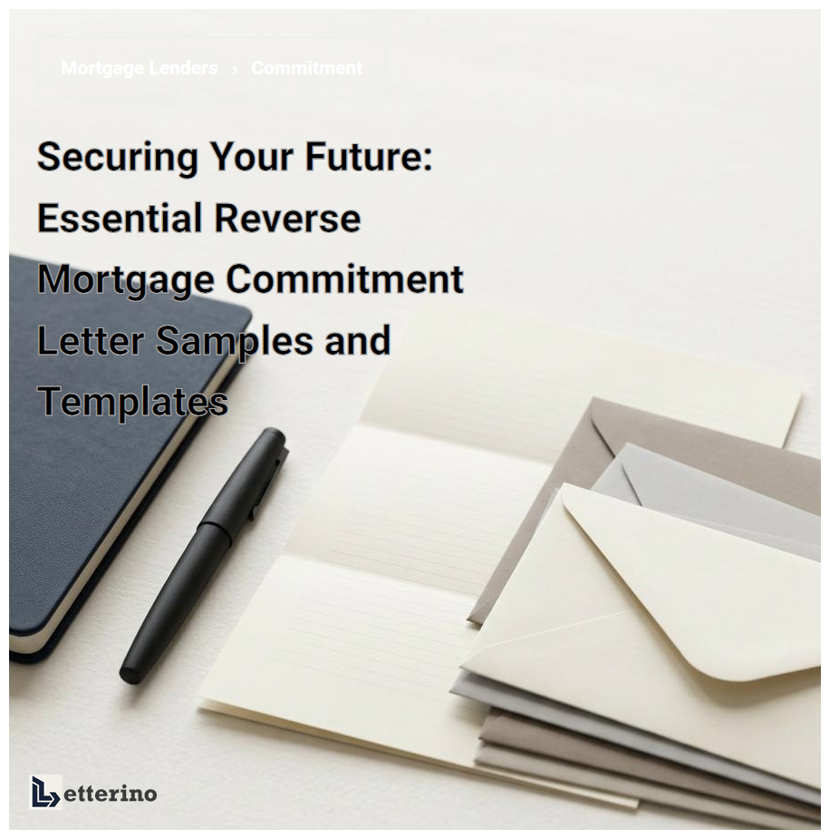 Securing Your Future: Essential Reverse Mortgage Commitment Letter Samples and Templates