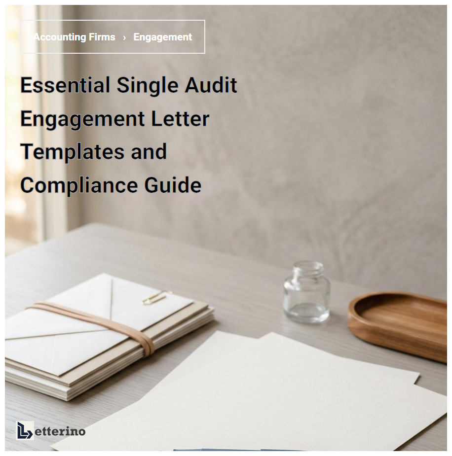 Essential Single Audit Engagement Letter Templates and Compliance Guide