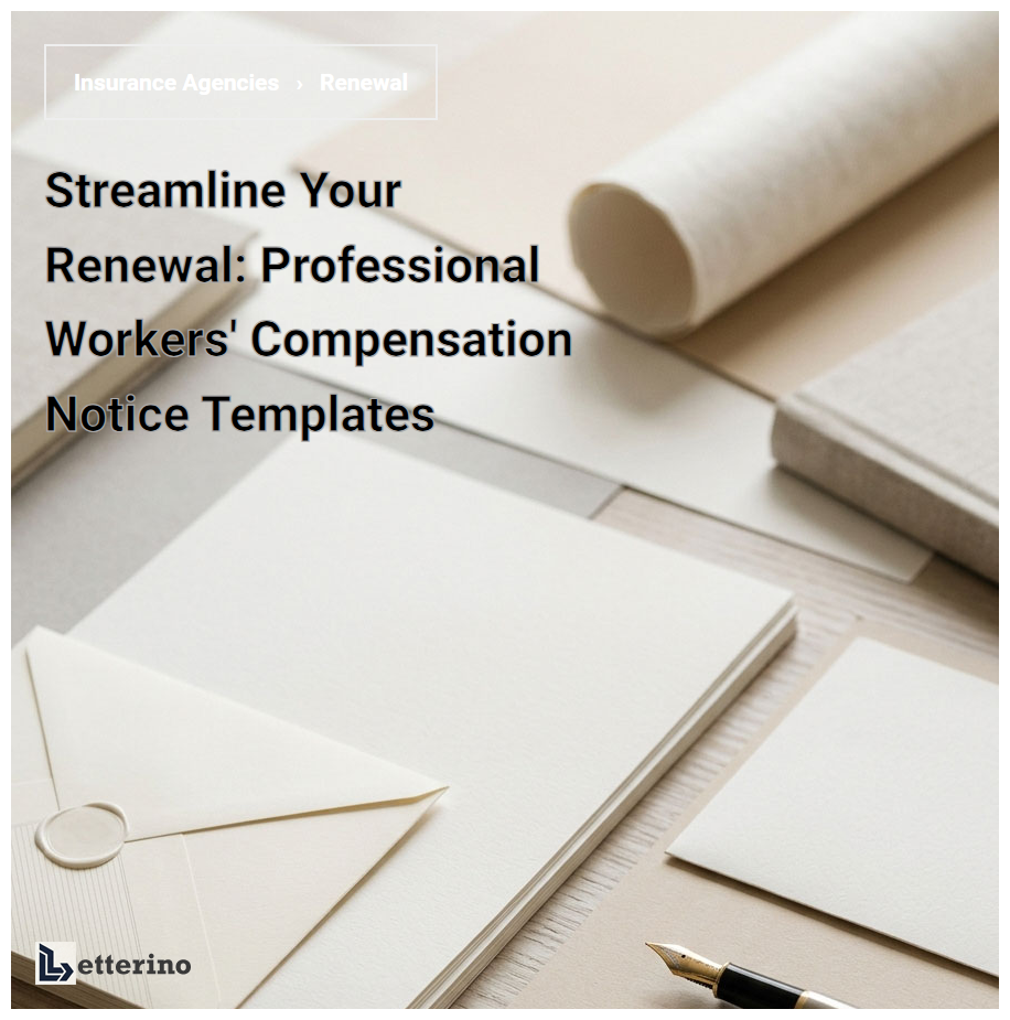 Streamline Your Renewal: Professional Workers' Compensation Notice Templates