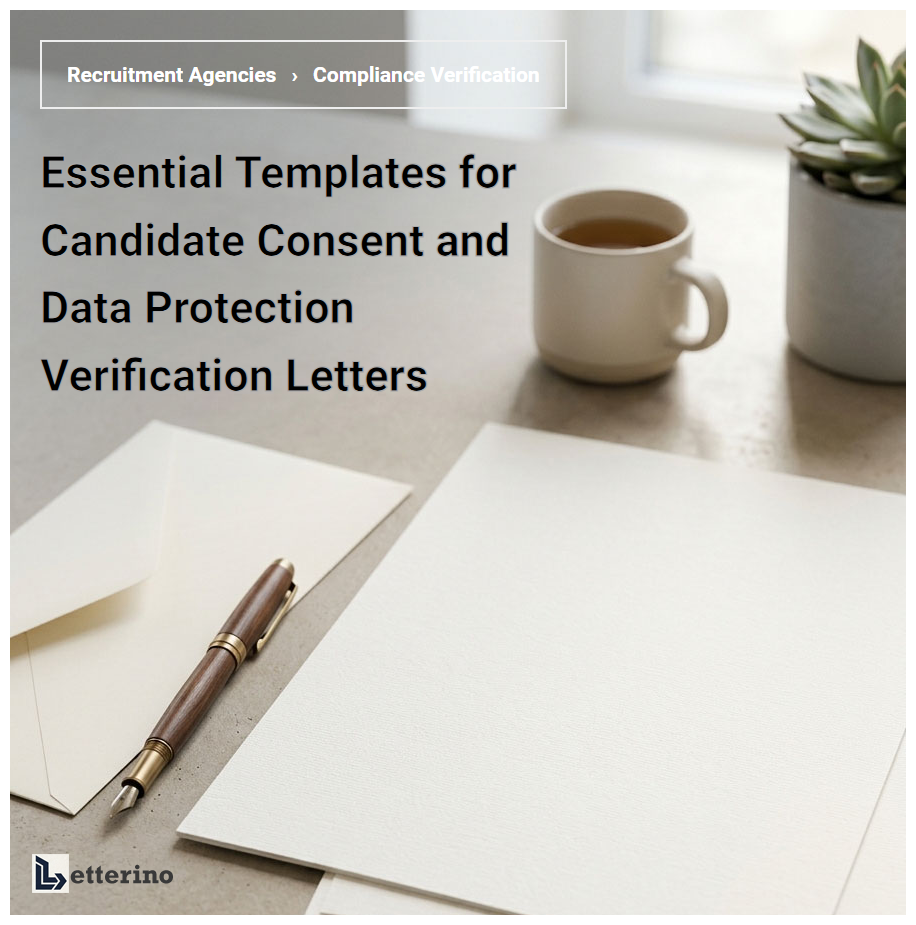 Essential Templates for Candidate Consent and Data Protection Verification Letters