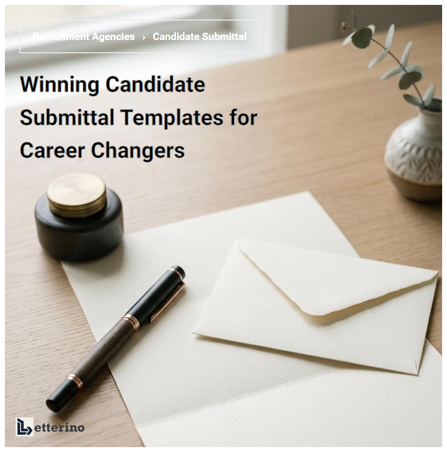 Winning Candidate Submittal Templates for Career Changers