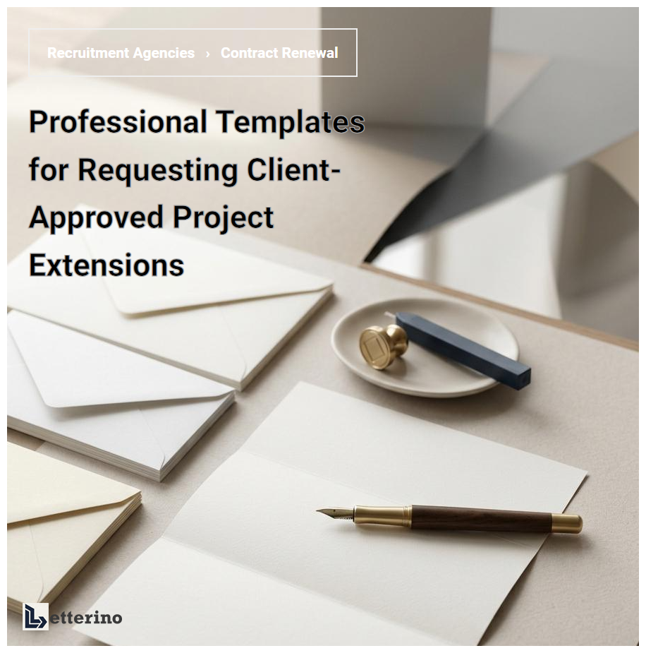 Professional Templates for Requesting Client-Approved Project Extensions