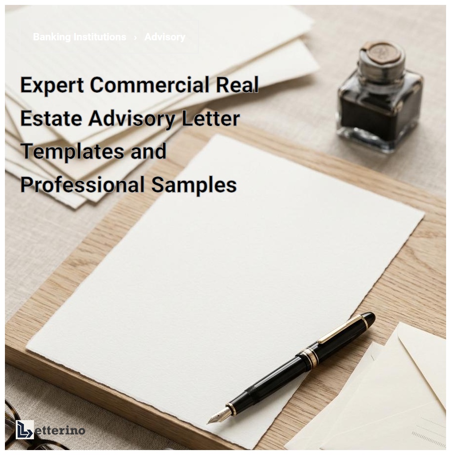 Expert Commercial Real Estate Advisory Letter Templates and Professional Samples