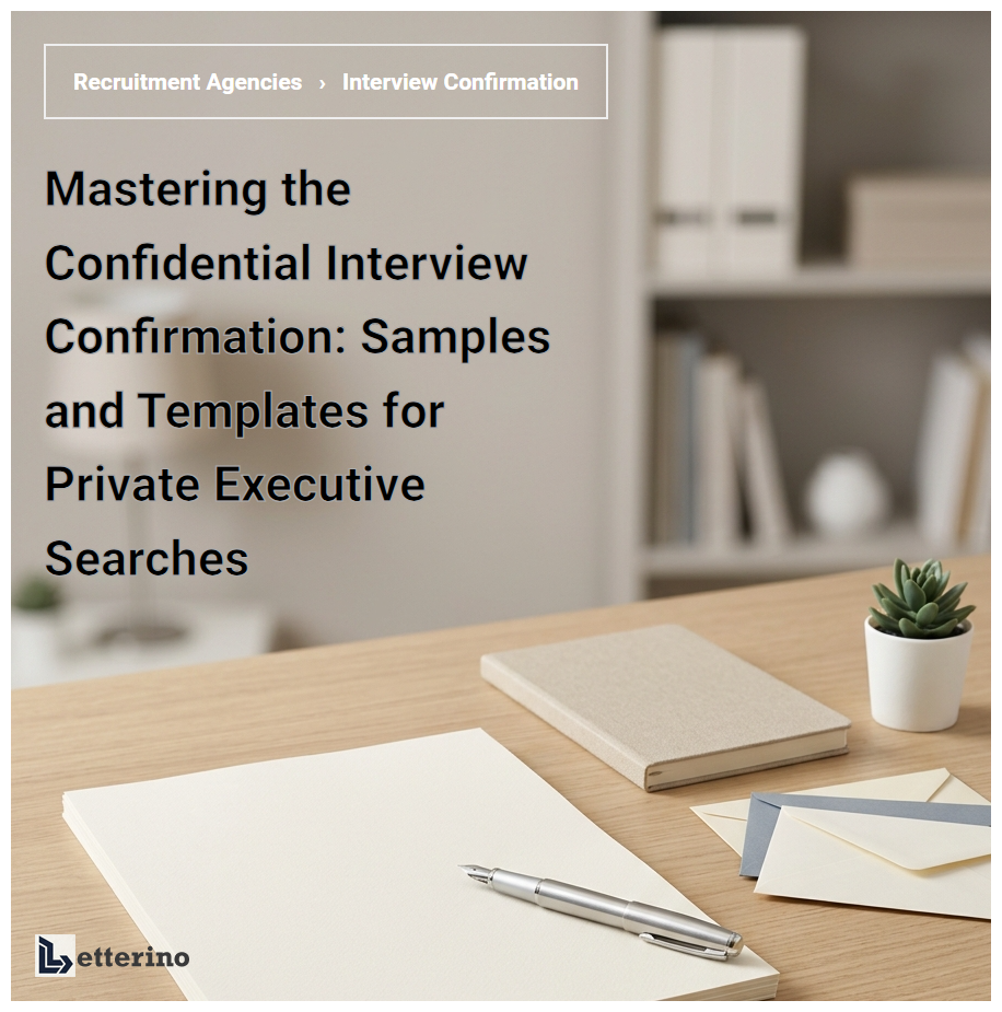 Mastering the Confidential Interview Confirmation: Samples and Templates for Private Executive Searches