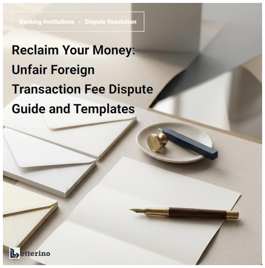 Reclaim Your Money: Unfair Foreign Transaction Fee Dispute Guide and Templates