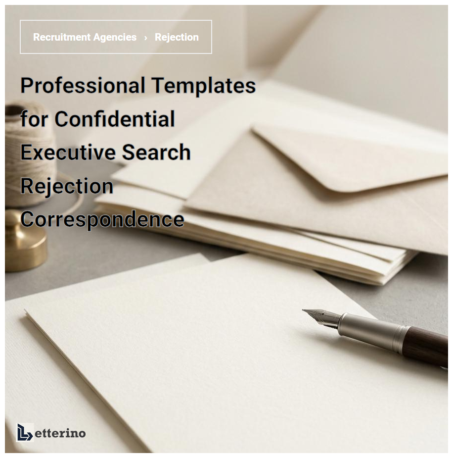 Professional Templates for Confidential Executive Search Rejection Correspondence