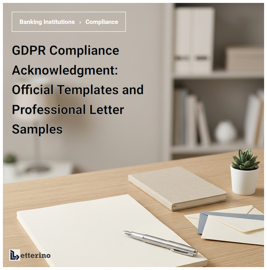 GDPR Compliance Acknowledgment: Official Templates and Professional Letter Samples