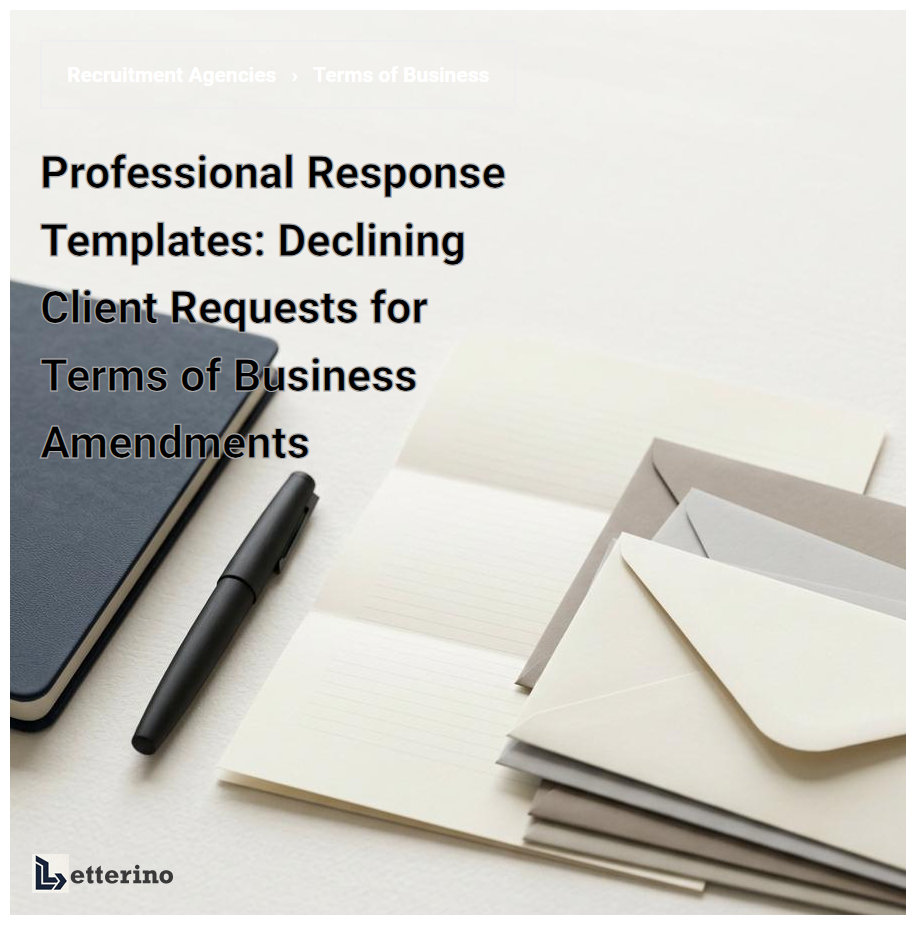 Professional Response Templates: Declining Client Requests for Terms of Business Amendments