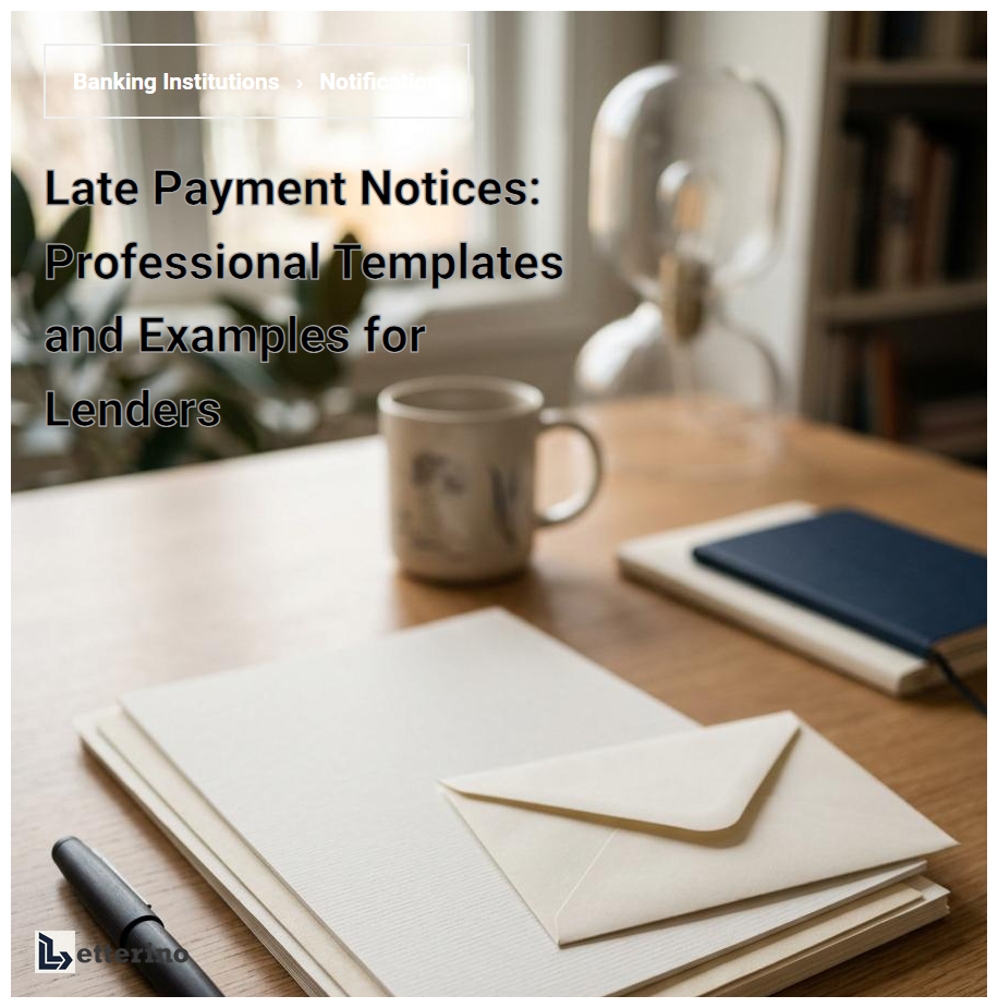 Late Payment Notices: Professional Templates and Examples for Lenders