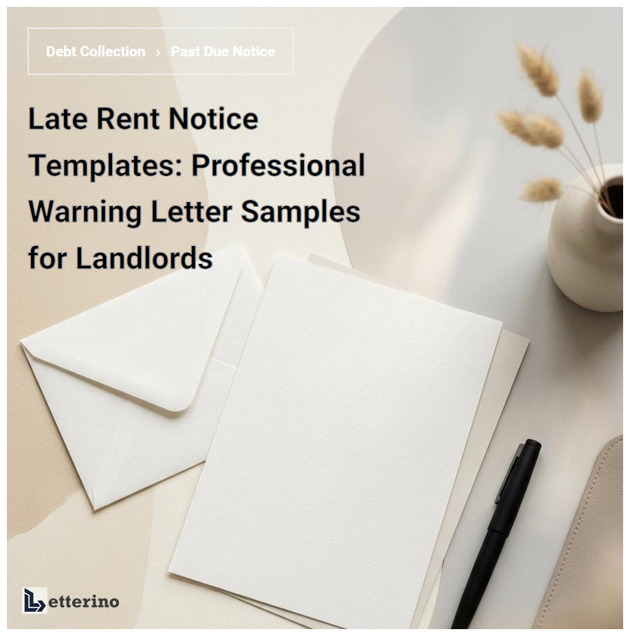 Late Rent Notice Templates: Professional Warning Letter Samples for Landlords