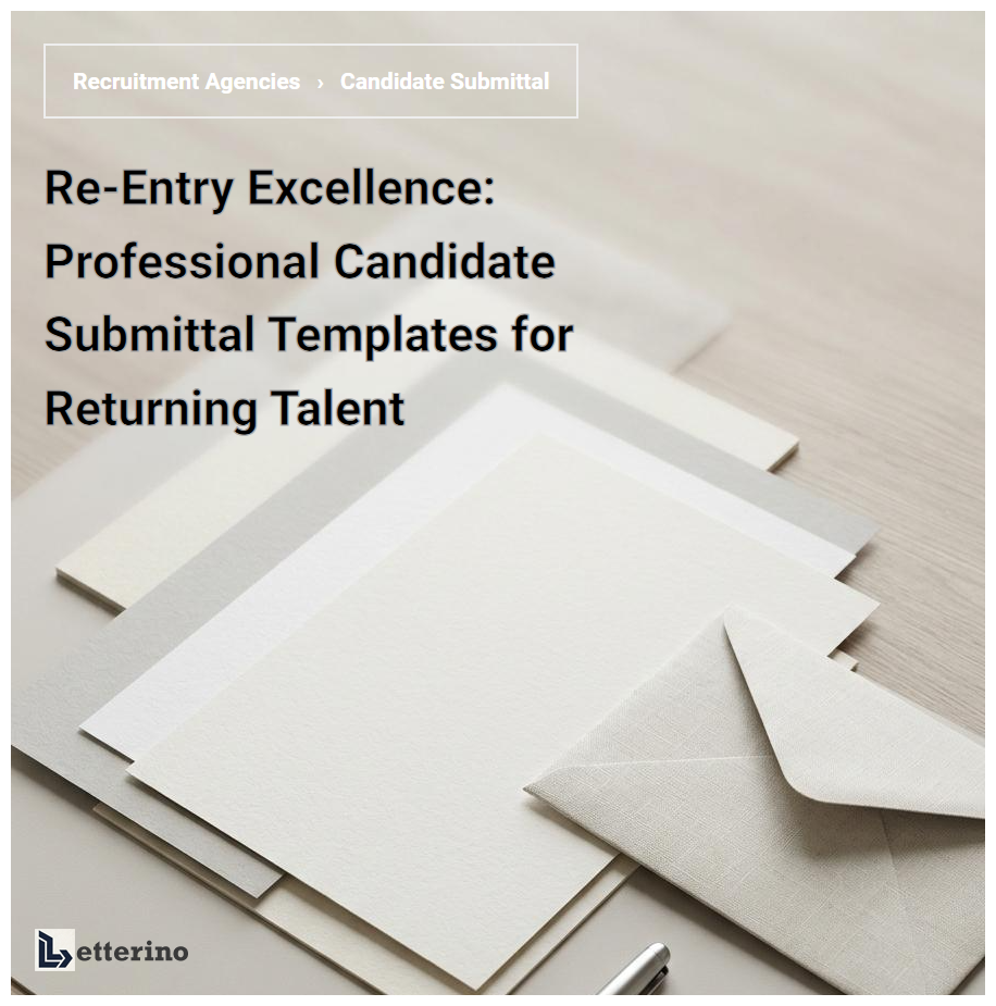 Re-Entry Excellence: Professional Candidate Submittal Templates for Returning Talent