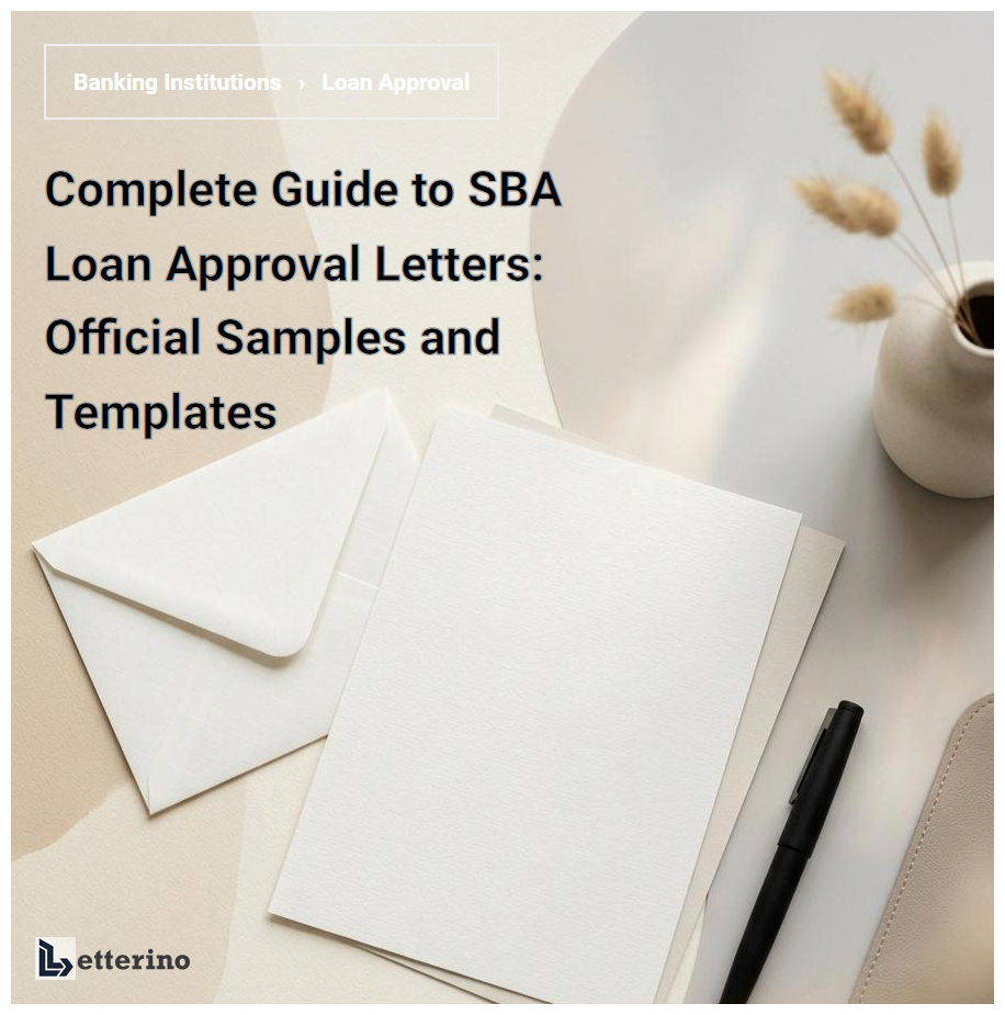 Complete Guide to SBA Loan Approval Letters: Official Samples and Templates