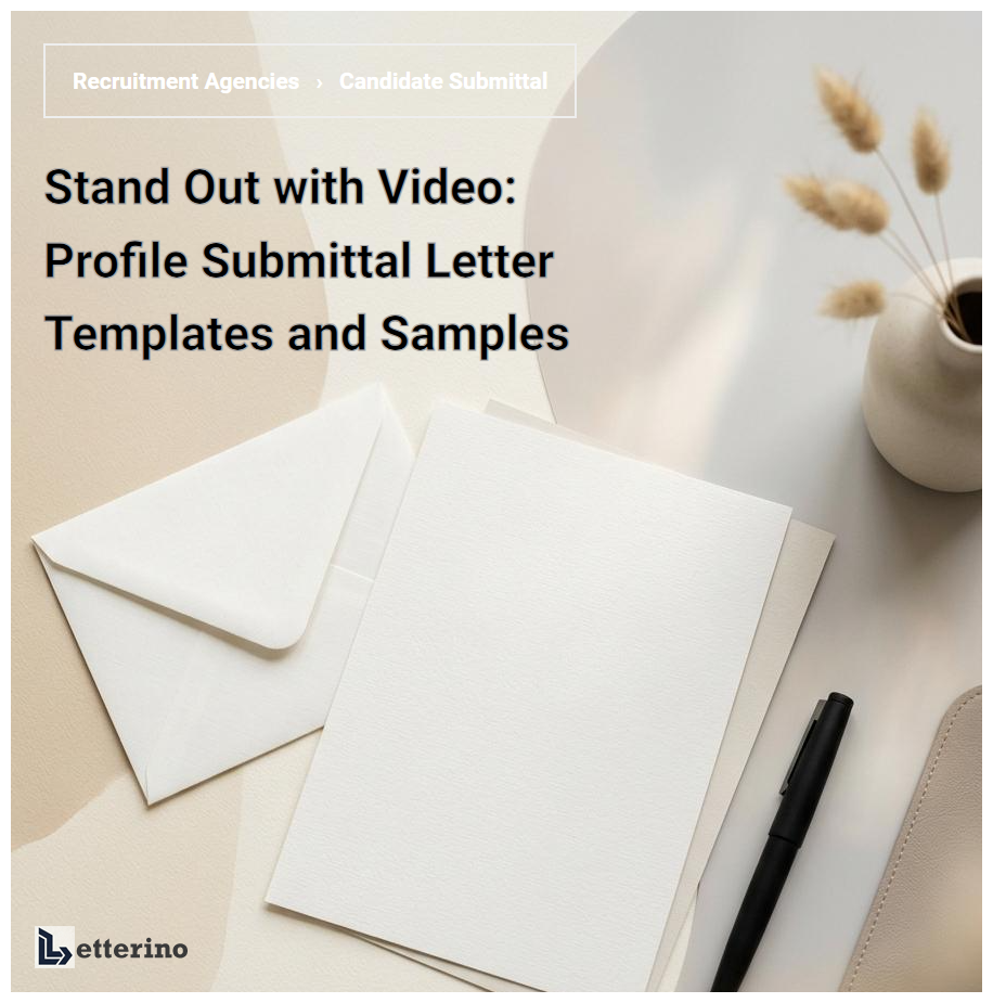 Stand Out with Video: Profile Submittal Letter Templates and Samples