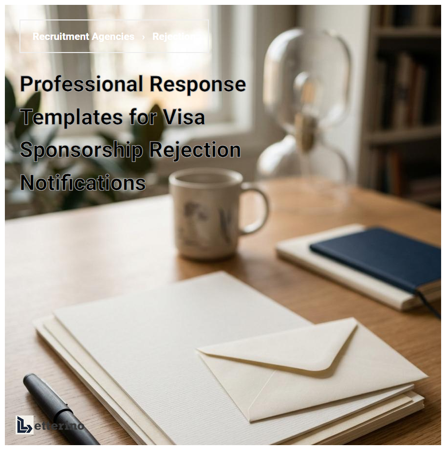 Professional Response Templates for Visa Sponsorship Rejection Notifications
