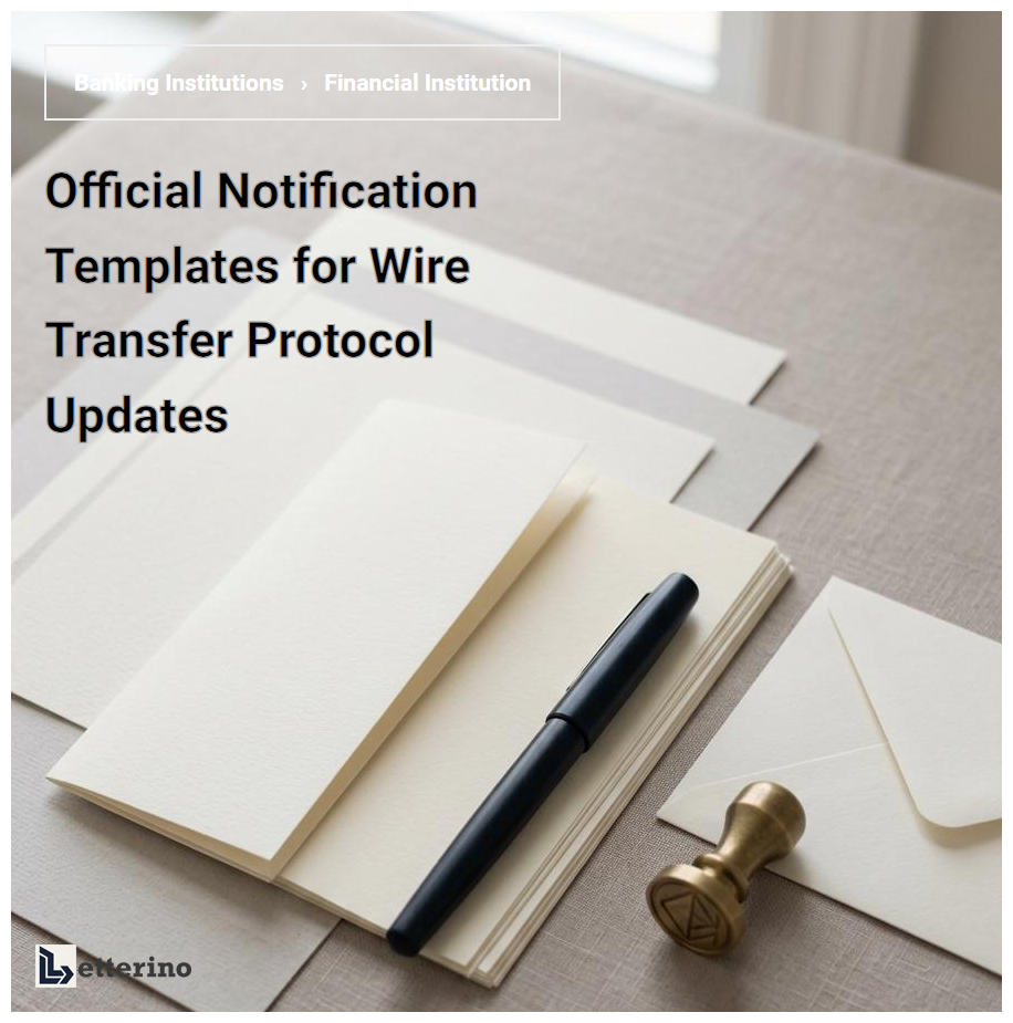 Official Notification Templates for Wire Transfer Protocol Updates