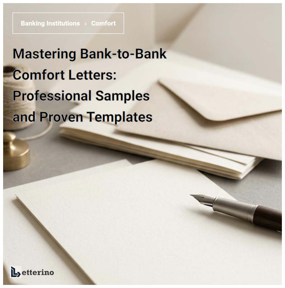 Mastering Bank-to-Bank Comfort Letters: Professional Samples and Proven Templates