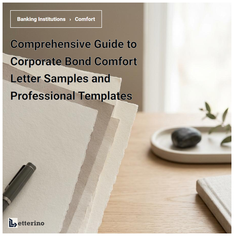 Comprehensive Guide to Corporate Bond Comfort Letter Samples and Professional Templates