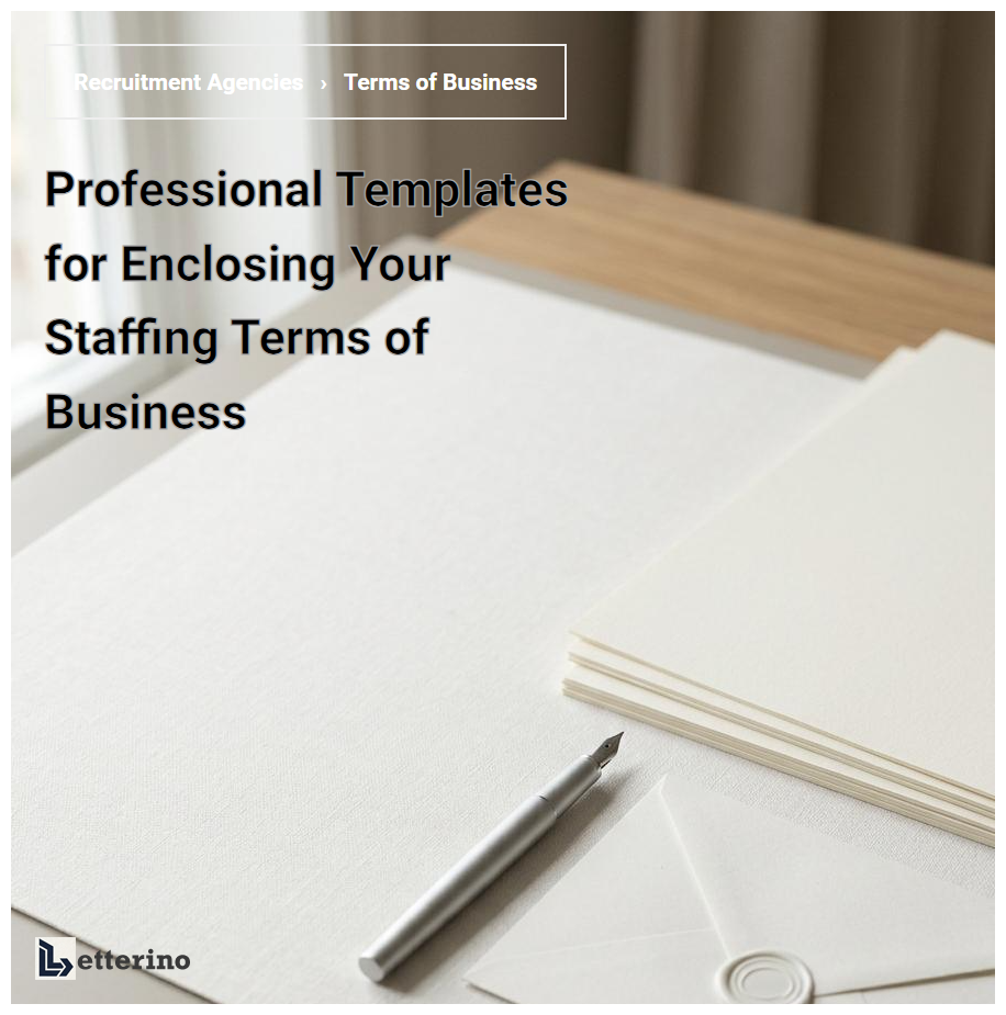 Professional Templates for Enclosing Your Staffing Terms of Business