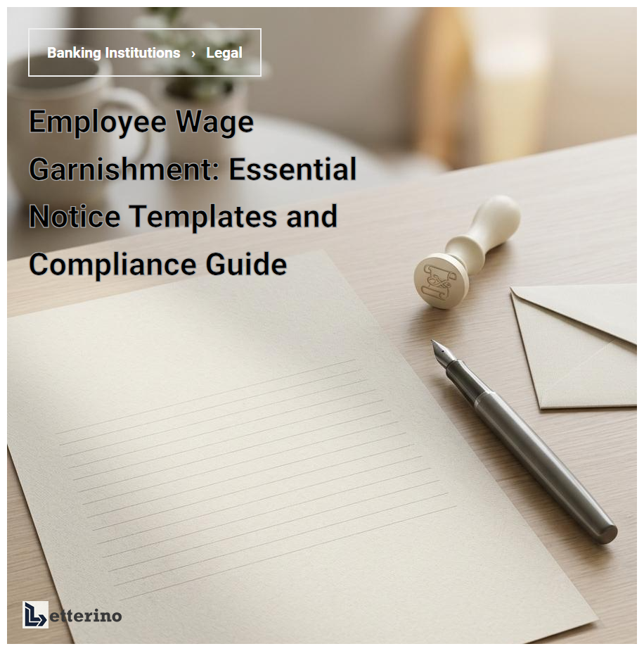 Employee Wage Garnishment: Essential Notice Templates and Compliance Guide