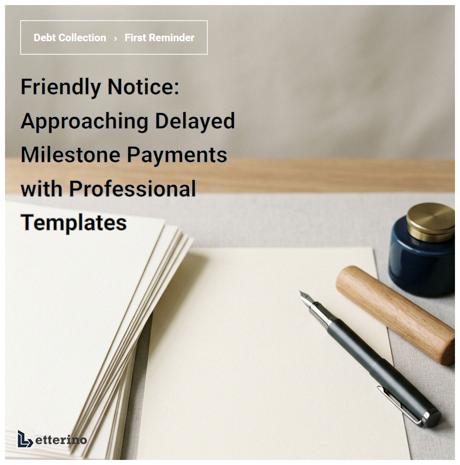 Friendly Notice: Approaching Delayed Milestone Payments with Professional Templates