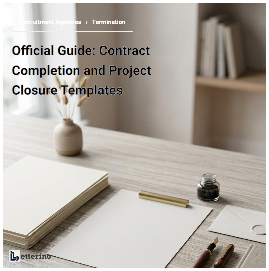 Official Guide: Contract Completion and Project Closure Templates