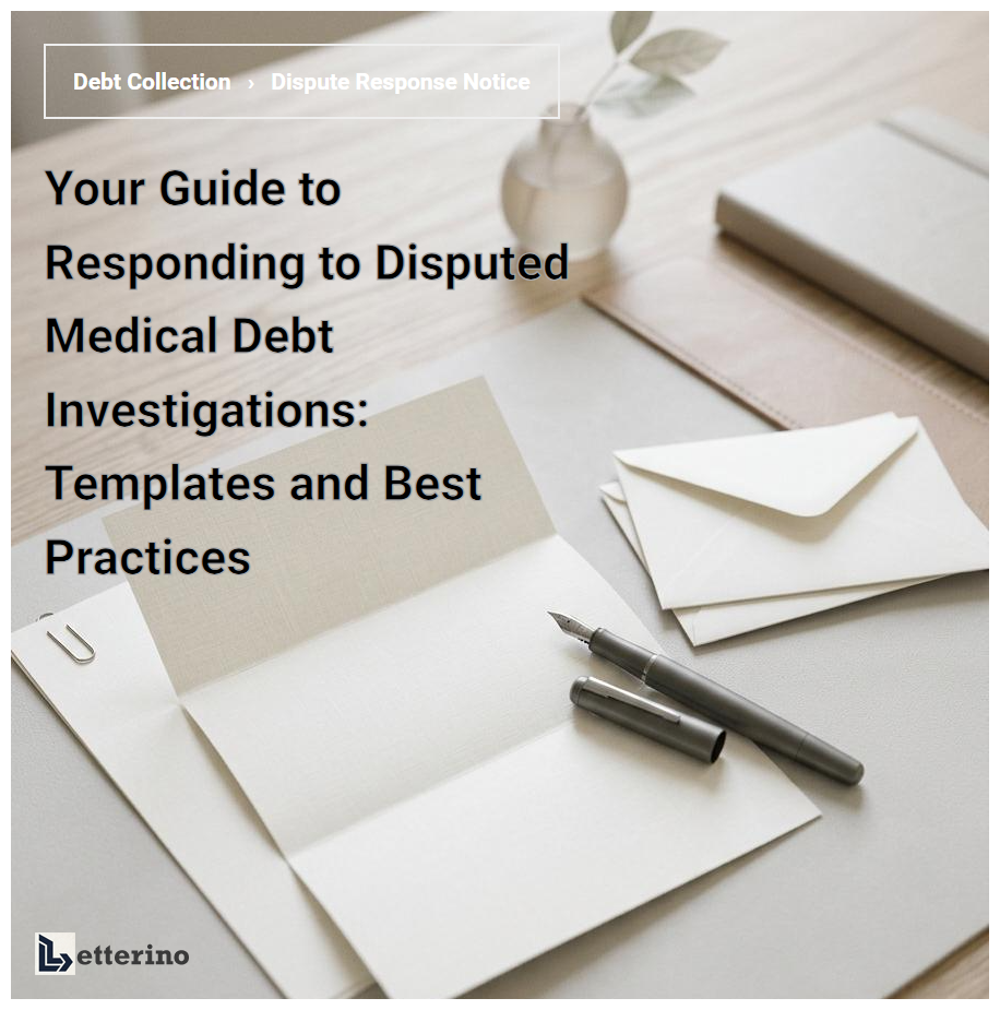 Your Guide to Responding to Disputed Medical Debt Investigations: Templates and Best Practices