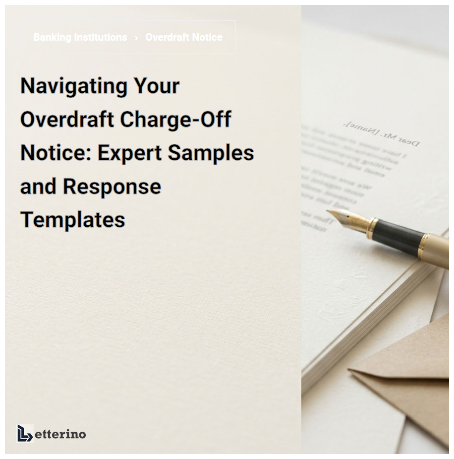 Navigating Your Overdraft Charge-Off Notice: Expert Samples and Response Templates