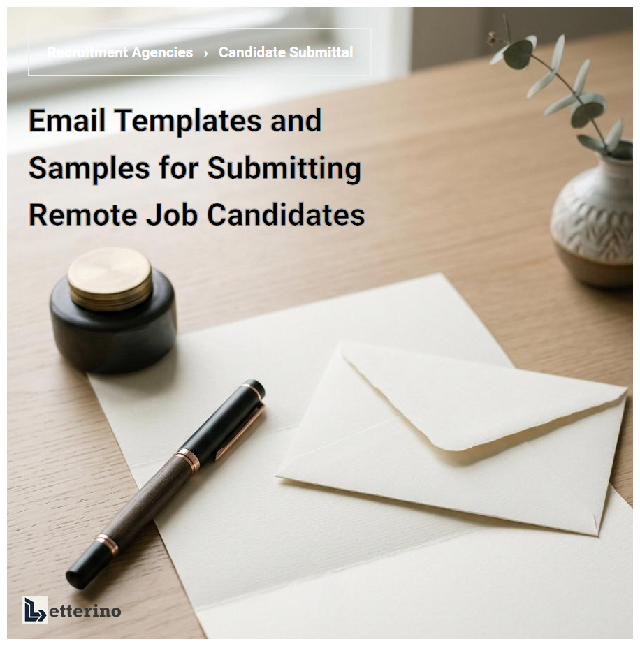 Email Templates and Samples for Submitting Remote Job Candidates