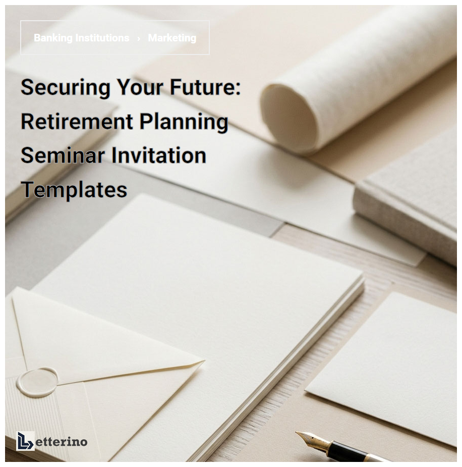 Securing Your Future: Retirement Planning Seminar Invitation Templates