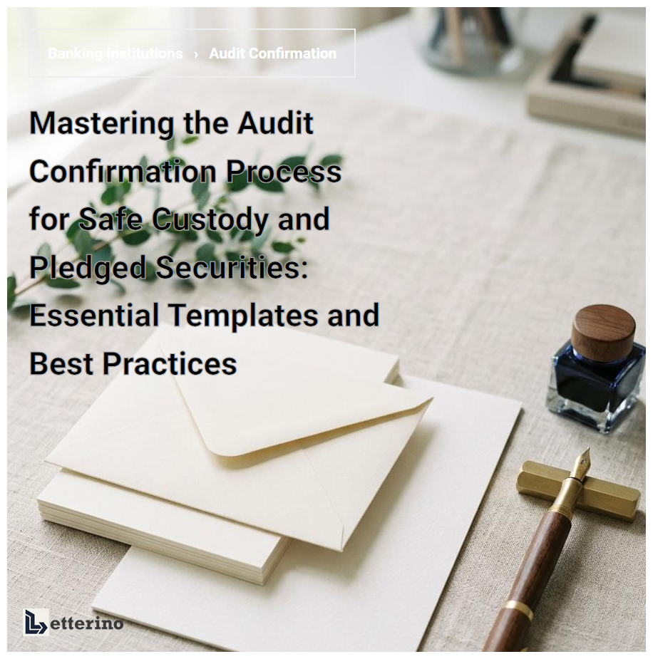 Mastering the Audit Confirmation Process for Safe Custody and Pledged Securities: Essential Templates and Best Practices
