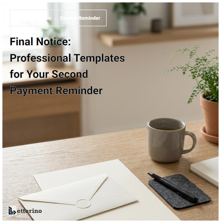 Final Notice: Professional Templates for Your Second Payment Reminder