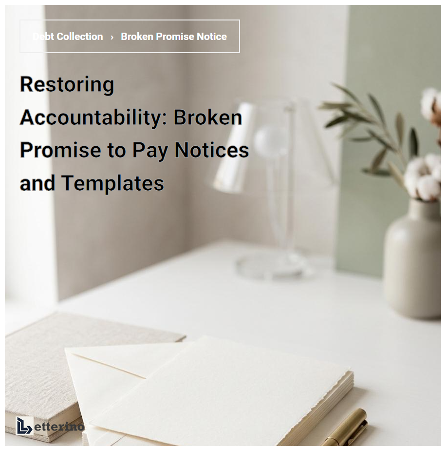Restoring Accountability: Broken Promise to Pay Notices and Templates