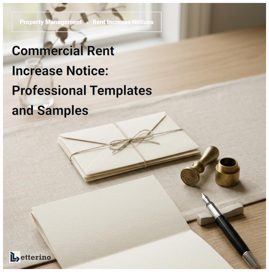 Commercial Rent Increase Notice: Professional Templates and Samples